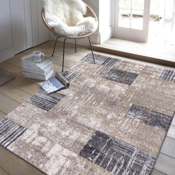Makro Abra Moderní kusový koberec Panamero 24 hnědý Rozměr: 80x150 cm