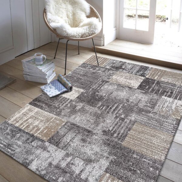 Makro Abra Moderní kusový koberec Panamero 24 šedý Rozměr: 80x150 cm