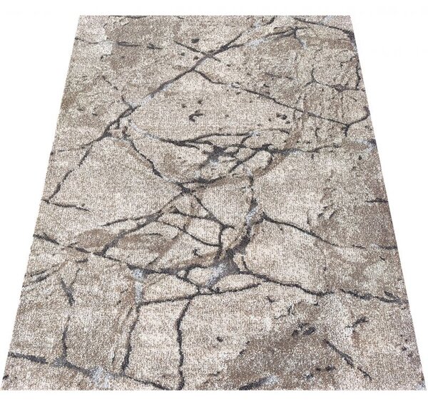Makro Abra Moderní kusový koberec Panamero 25 Mramor Kámen béžový Rozměr: 160x220 cm