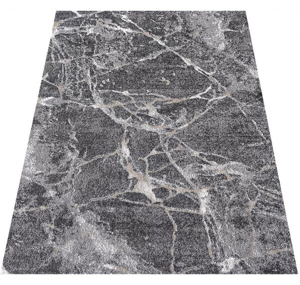 Makro Abra Moderní kusový koberec Panamero 25 Mramor Kámen šedý Rozměr: 80x150 cm