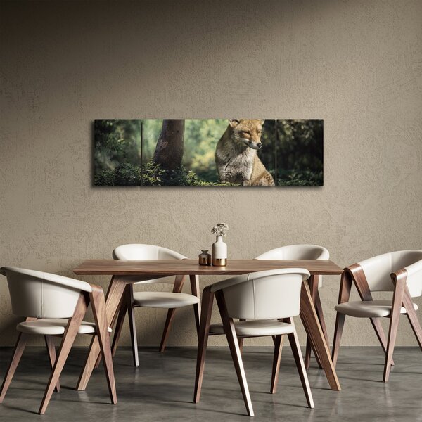 Obraz lišky (170x50 cm)