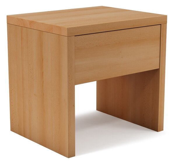 TEXPOL Noční stolek REBEKA Z se zásuvkou - BUK - (š x v x h): 41 x 45 x 31 cm