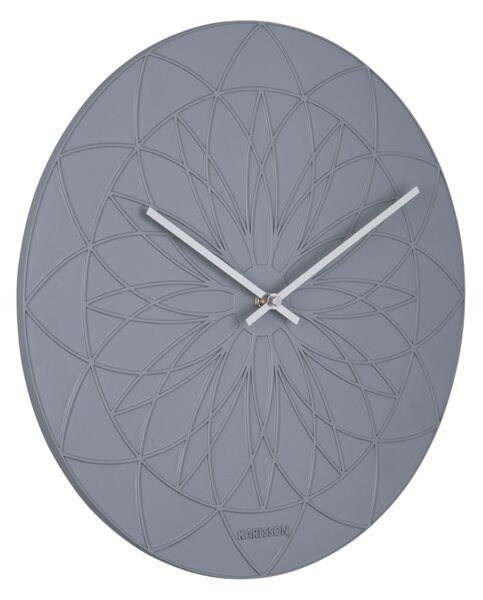Designové nástěnné hodiny 5836GY Karlsson 35cm