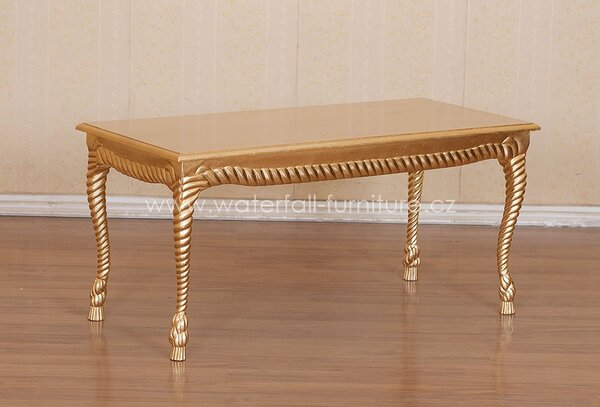 Zlatý konferenční stolek Curlicue
