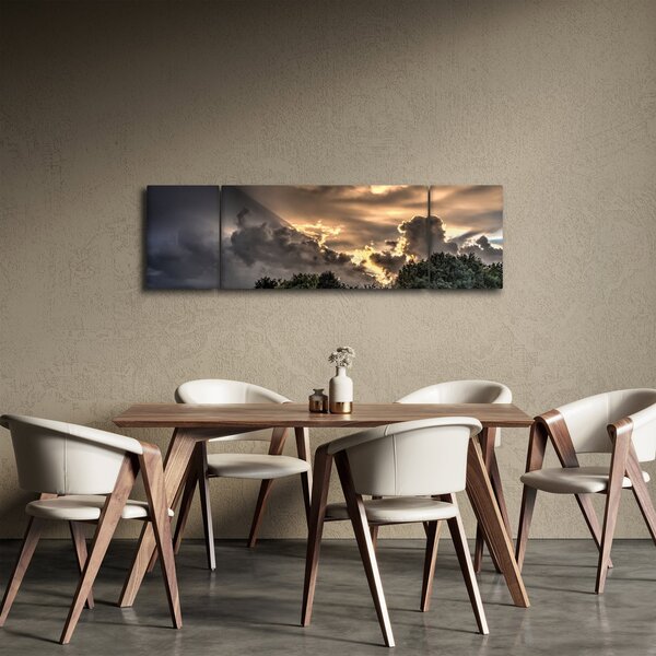 Obraz mračen a lesa (170x50 cm)