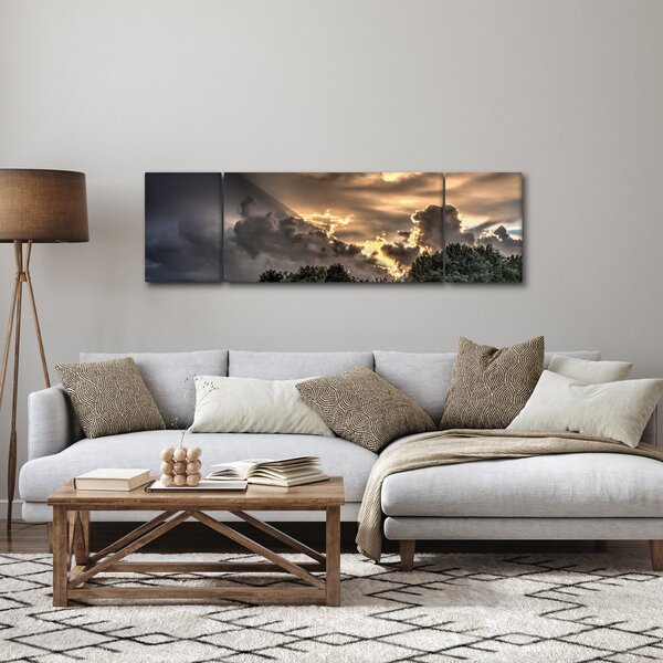 Obraz mračen a lesa (170x50 cm)