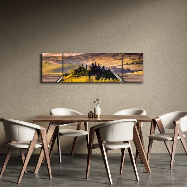 Obraz krajiny v knize (170x50 cm)