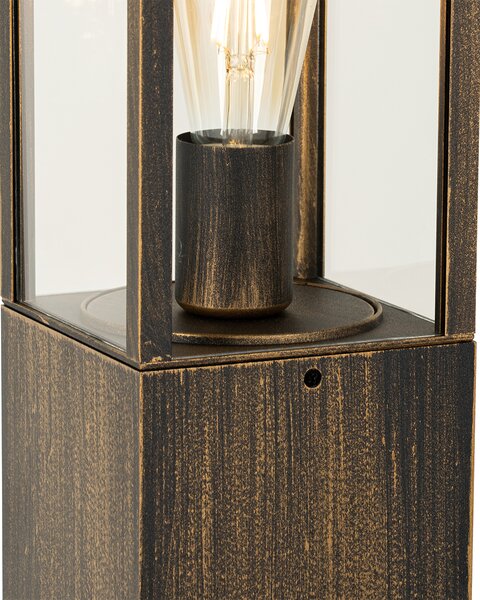 Vintage venkovní stojací lampa starožitné zlato 80 cm IP44 - Charlois