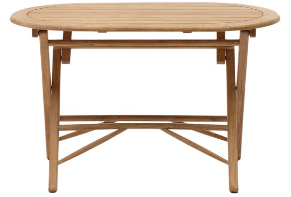 Kave Home Dřevěný zahradní skládací stůl Dandara 120 x 60 cm
