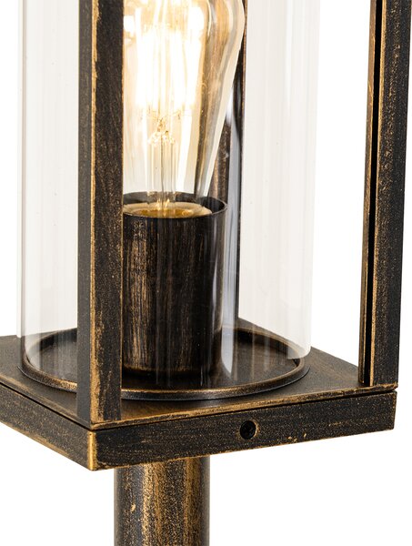 Vintage venkovní stojací lampa starožitné zlato 100 cm IP44 - Charlois