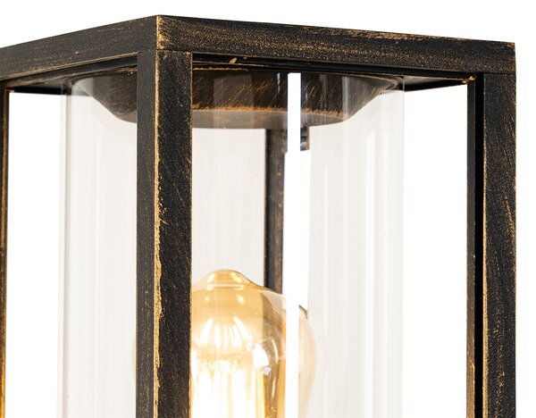 Vintage venkovní stojací lampa starožitné zlato 100 cm IP44 - Charlois