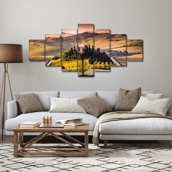 Obraz krajiny v knize (210x100 cm)