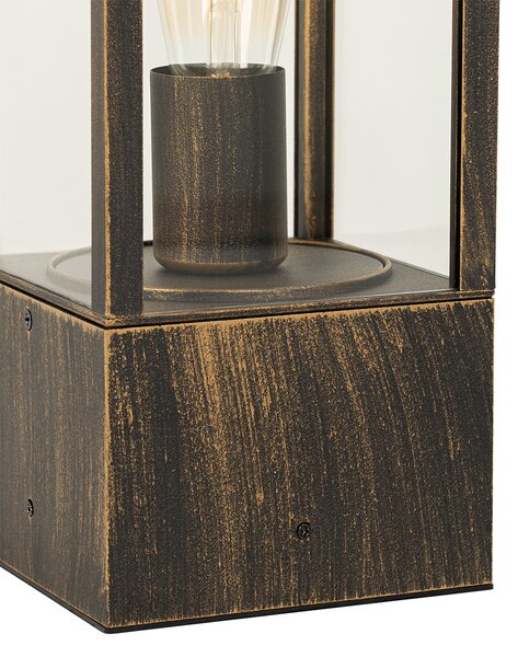 Vintage stojací lampa venkovní starožitné zlato 40 cm IP44 - Charlois