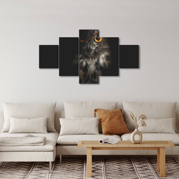 Obraz sovy (125x70 cm)