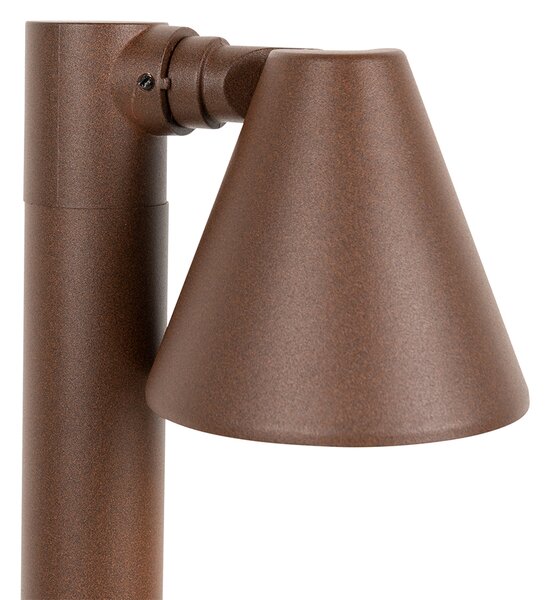 Moderní venkovní sloupkový svítidlo rezavě hnědý 60 cm IP44 nastavitelný - Ciara