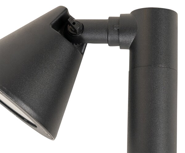 Moderní venkovní sloupková lampa černá 30 cm IP44 nastavitelná - Ciara