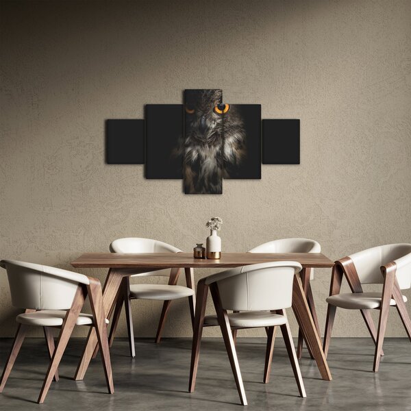 Obraz sovy (125x70 cm)