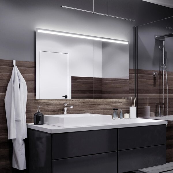 Koupelnové zrcadlo s LED podsvícením GIZA P šířka: 80 cm, výška: 60 cm