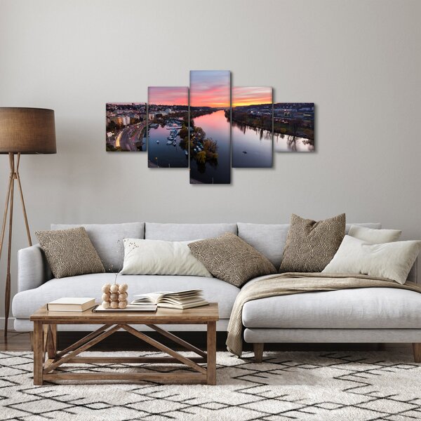 Obraz noční Prahy (125x70 cm)