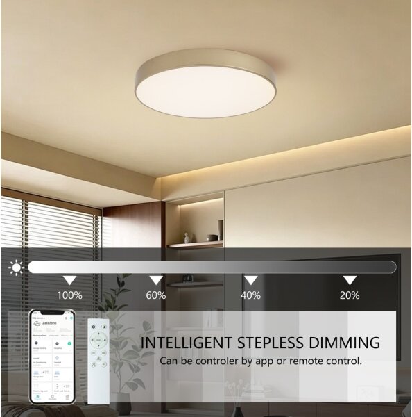 Brilagi-LED Stmív. svítidlo POOL SMART LED/60W/230V 50 cm Wi-Fi Tuya zlatá + DO