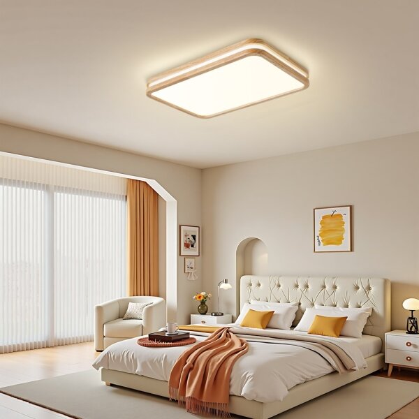 Brilagi - LED Stmív. svítidlo MOLINA SQUARE LED/54W/230V dub 60x40 cm + DO