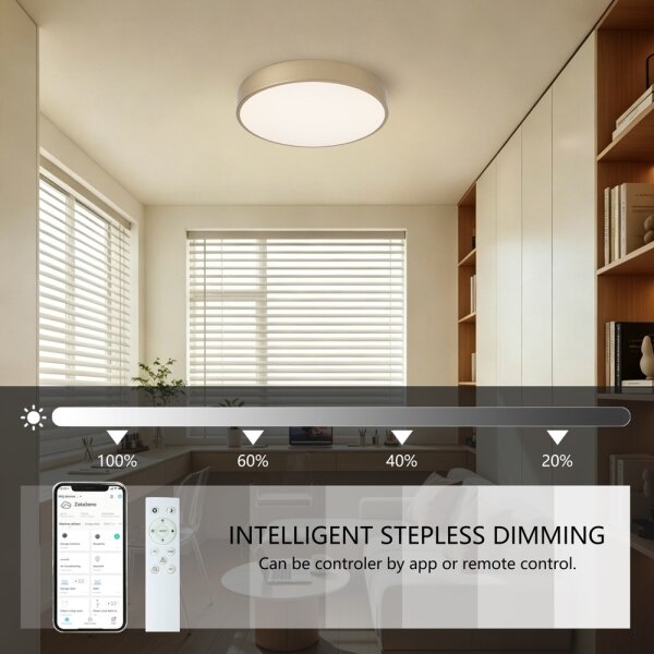 Brilagi-LED Stmív. svítidlo POOL SMART LED/48W/230V 40 cm Wi-Fi Tuya zlatá + DO