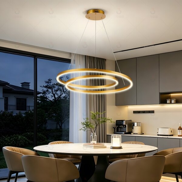 Brilagi-LED Stmívatelný lustr na lanku TWISTER LED/75W/230V 3000-6000K zlatá +DO