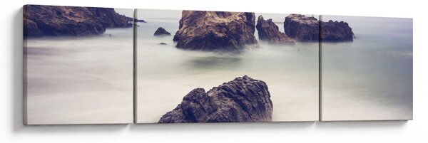 Obraz útesů v mlze (170x50 cm)