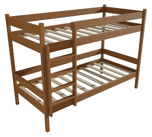 Vomaks Patrová postel PP 002 Rozměr: 80 x 180 cm, Barva: moření dub, Prostor mezi lůžky: 80 cm