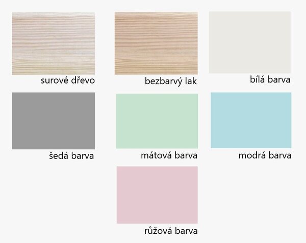 Dětská domečková Montessori postel z masivu borovice Bedhouse FENCE - 180x80 cm