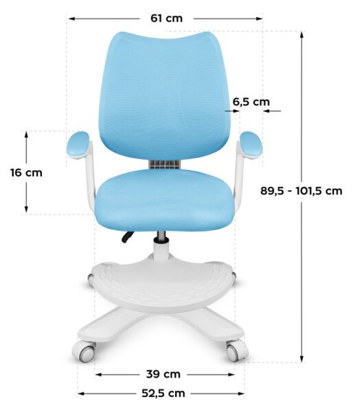 Dětská otočná židle Mark Adler Junior 4.6 Blue