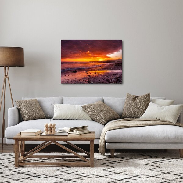 Obraz západu slunce u moře (70x50 cm)