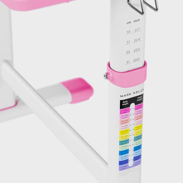 Dětský rostoucí psací stůl Mark Adler Study 3.0 Pink