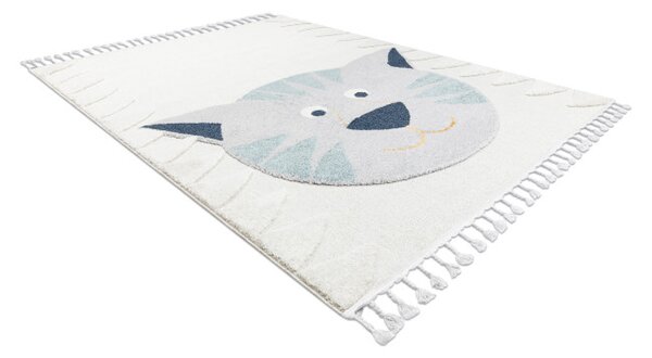Dětský koberec YOYO GD80 bílý / šedý - tygřík