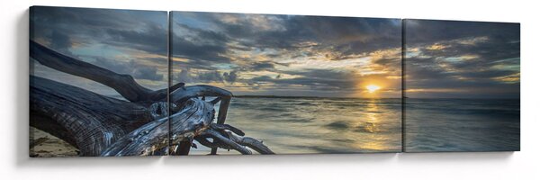 Obraz moře se západem slunce (170x50 cm)