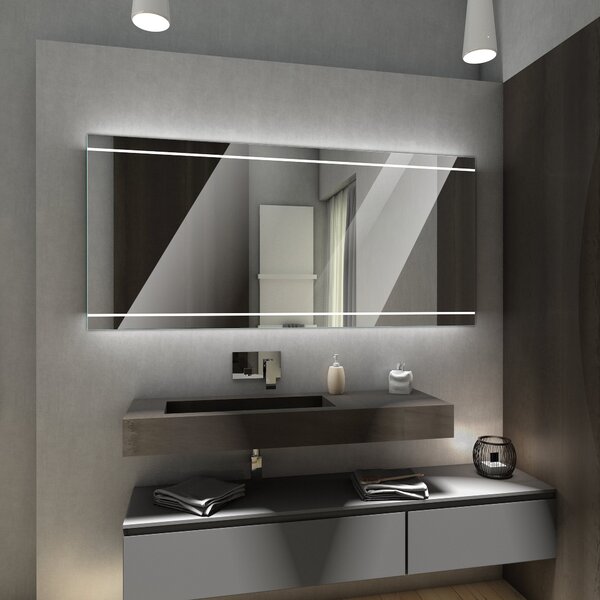 Koupelnové zrcadlo s LED podsvětlením 120x80 cm CHICAGO