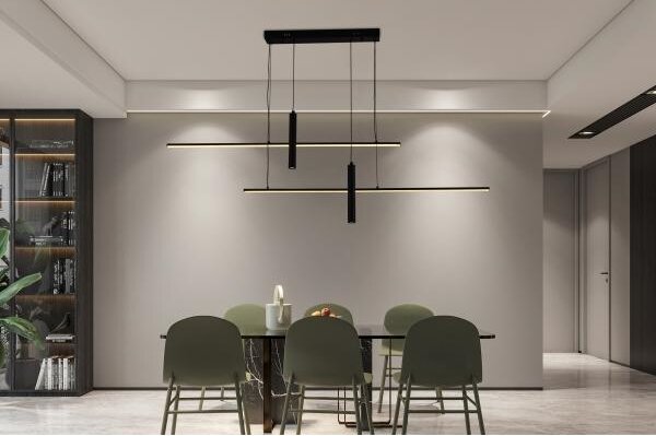 LED Stmívatelný lustr na lanku LED/70W/230V 3000-6500K + dálkové ovládání