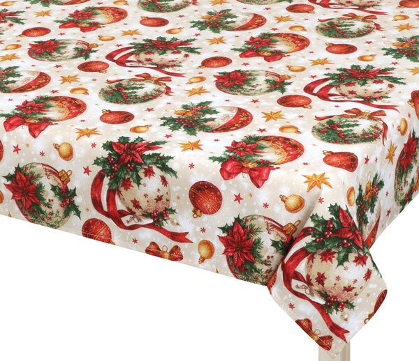 BELLATEX Ubrus VÁNOCE Červená, Zlatá 70x70 cm
