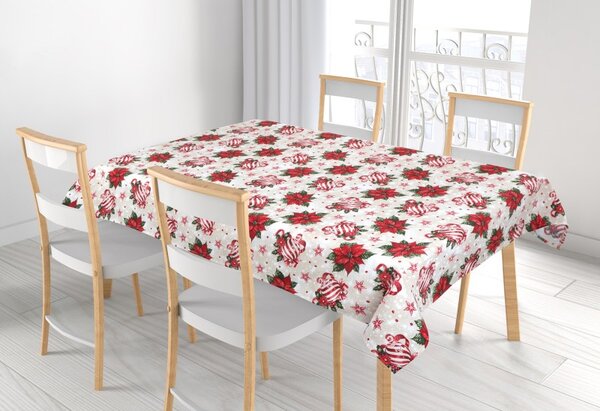 BELLATEX Ubrus VÁNOCE Červená,Zelená,Bílá 70x70 cm
