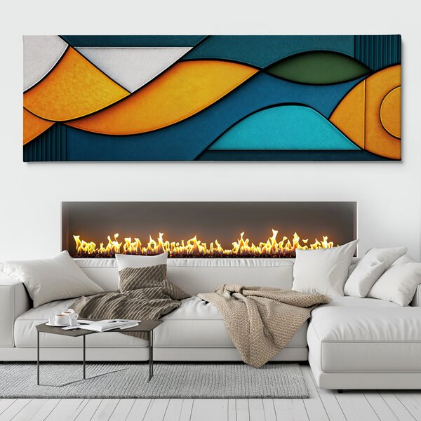 Obraz na plátně - Plošné pokusy FeelHappy.cz Velikost obrazu (šířka x výška): 60 x 20 cm