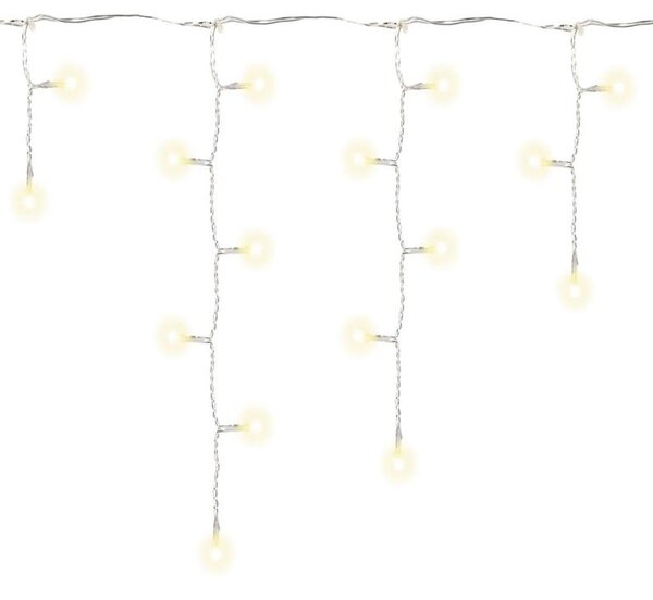 Vánoční světelný déšť 2,7 m, 72 LED, teple bílý