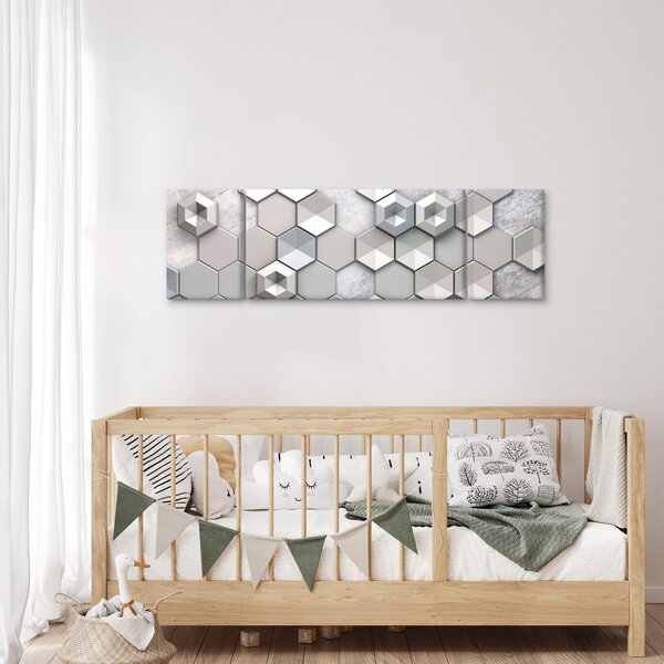 Obraz 3D abstrakce (170x50 cm)