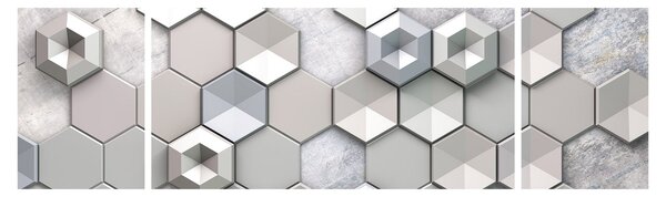 Obraz 3D abstrakce (170x50 cm)