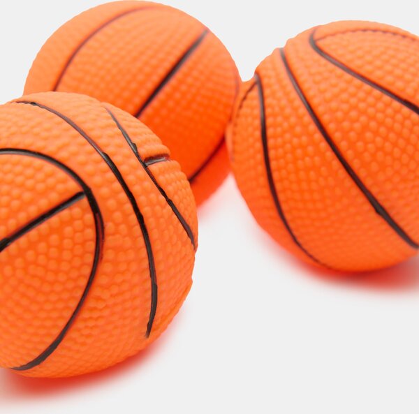 Sinsay - Sada míčků pro psa s motivem basketbalového míče – 3 ks - oranžová