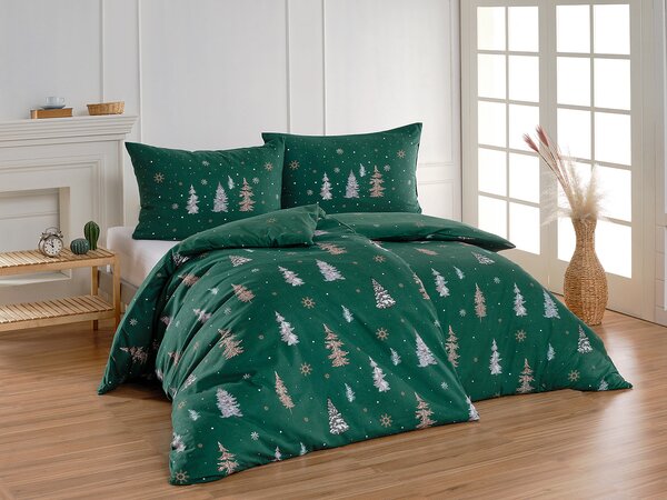 Povlečení Verde Flanel premium 1x 140/200, 1x 70/90
