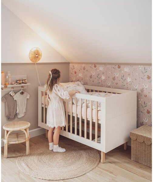 Krémová postýlka 60x120 cm Miloo – Pinio