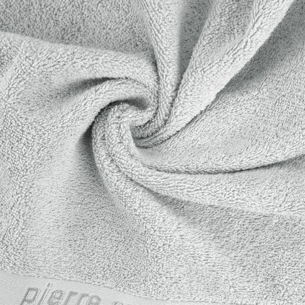 BAVLNĚNÝ RUČNÍK PIERRE CARDIN EVI SADA 3KS 30X50 CM, 50X90 CM, 70X140 CM STŘÍBRNÁ