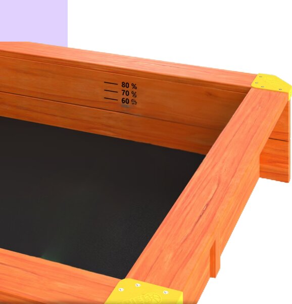 Pískoviště se stříškou Sami, smrkové dřevo, 120x120x120cm Spielwerk
