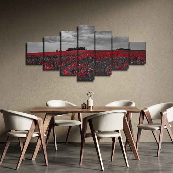 Obraz vlčích máků (210x100 cm)