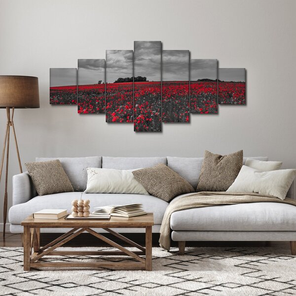Obraz vlčích máků (210x100 cm)